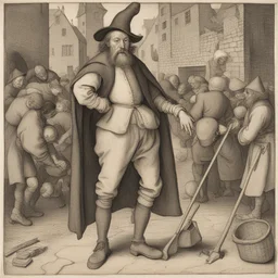 a character by Pieter Bruegel