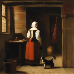 a character by Pieter de Hooch