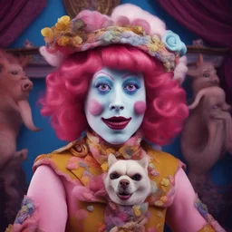 a character by Rachel Maclean