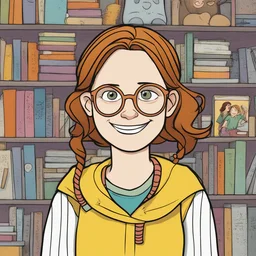 a character by Raina Telgemeier