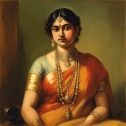 a character by Raja Ravi Varma