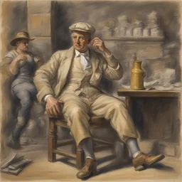 a character by Reginald Marsh