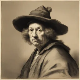 a character by Rembrandt van Rijn