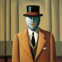 a character by René Magritte