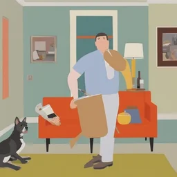 a character by Richard McGuire