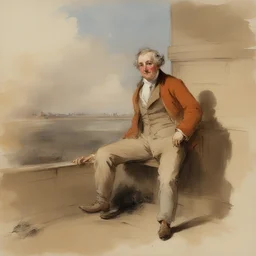 a character by Richard Parkes Bonington