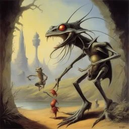 a character by Rodney Matthews