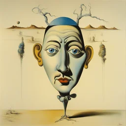 a character by Salvador Dali