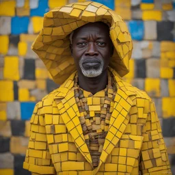 a character by Serge Attukwei Clottey