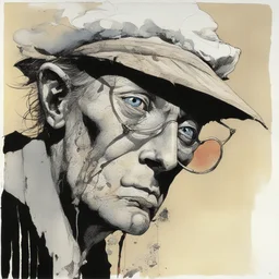a character by Sergio Toppi