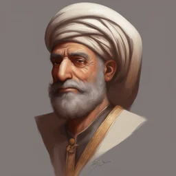 a character by Sliman Mansour