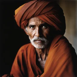 a character by Steve McCurry