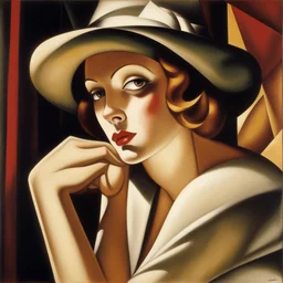 a character by Tamara de Lempicka