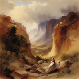 a character by Thomas Moran