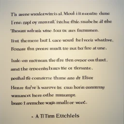 a character by Tim Etchells