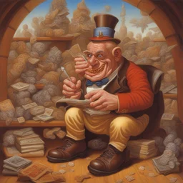 a character by Todd Schorr