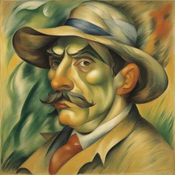 a character by Umberto Boccioni