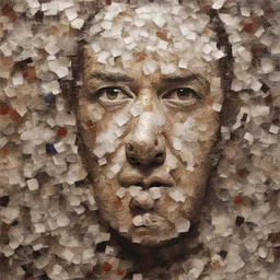 a character by Vik Muniz