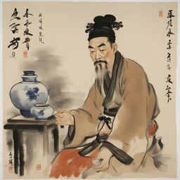 a character by Xu Beihong