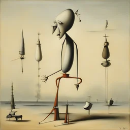 a character by Yves Tanguy