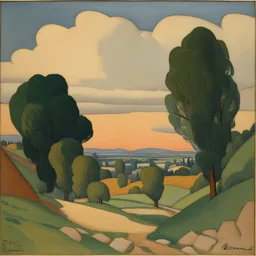 a landscape by Émile Bernard