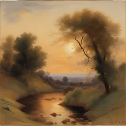 a landscape by Émile Gallé