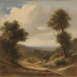 a landscape by Óscar Domínguez