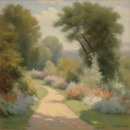 a landscape by Abbott Fuller Graves