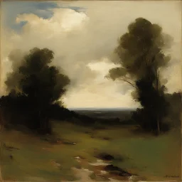 a landscape by Abbott Handerson Thayer
