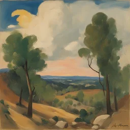 a landscape by Abraham Rattner
