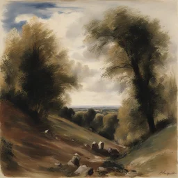 a landscape by Adolph Menzel
