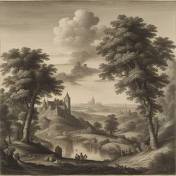 a landscape by Adriaen van Outrecht