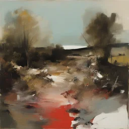 a landscape by Adrian Ghenie