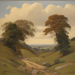 a landscape by Adrian Paul Allinson