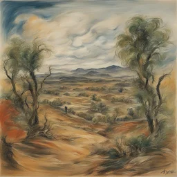 a landscape by Affandi