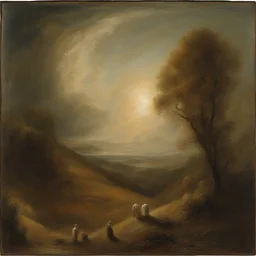 a landscape by Agostino Arrivabene