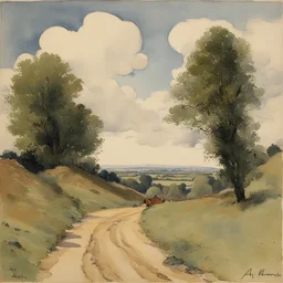 a landscape by Albert Benois