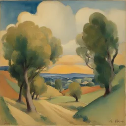 a landscape by Albert Bloch