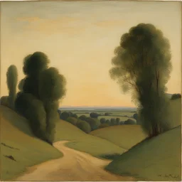 a landscape by Albert Dubois-Pillet