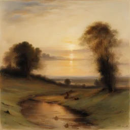 a landscape by Albert Goodwin