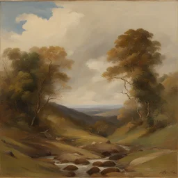 a landscape by Albert Tucker