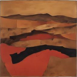 a landscape by Alberto Burri