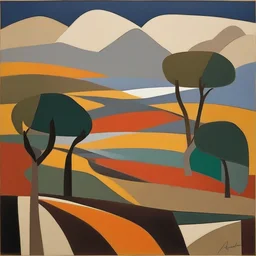 a landscape by Alberto Magnelli