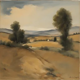 a landscape by Alberto Sughi