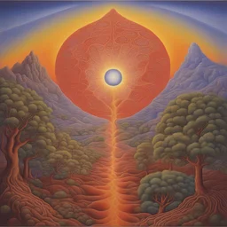a landscape by Alex Grey