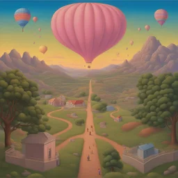 a landscape by Alex Gross