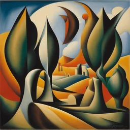 a landscape by Alexander Archipenko