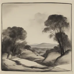 a landscape by Alexander Milne Calder