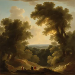 a landscape by Alexandre-Évariste Fragonard