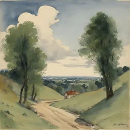 a landscape by Alexandre Benois